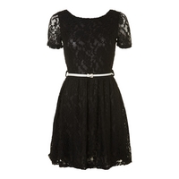 black lace dress